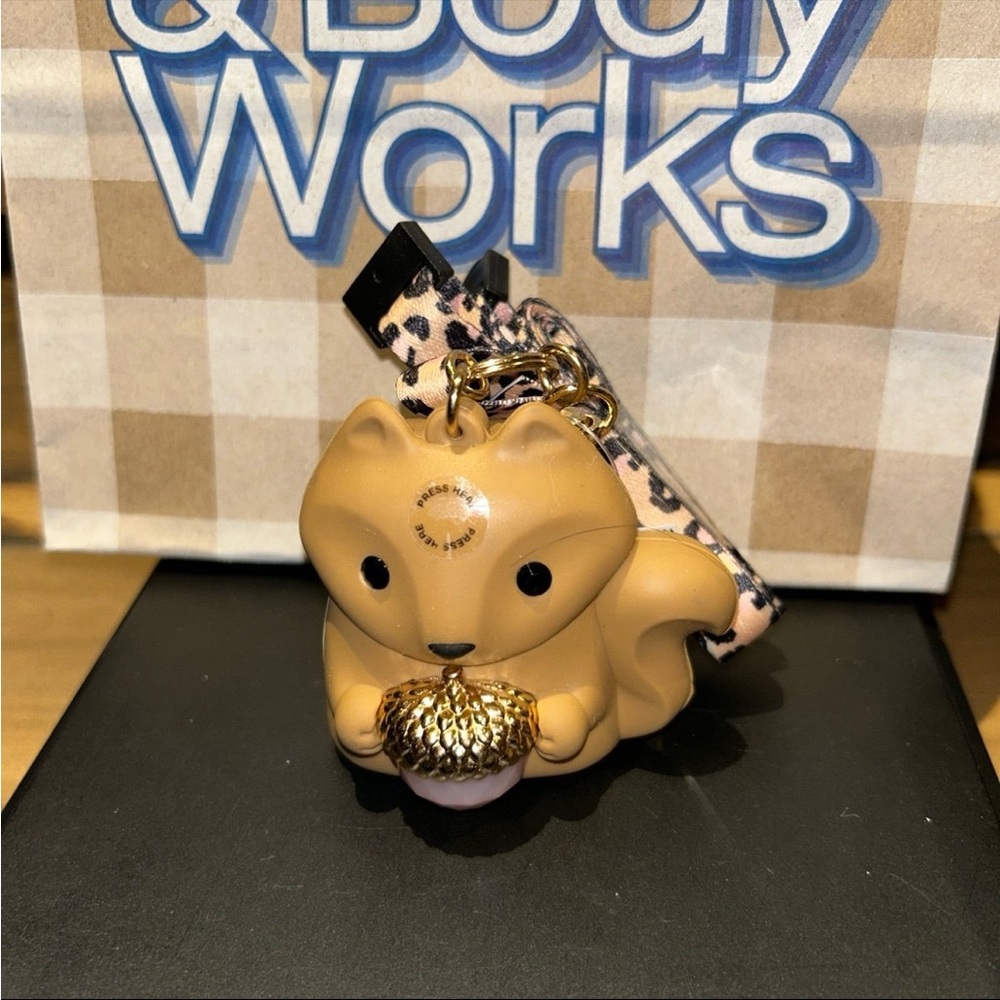 Bath & Body Works Sweet Squirrel Pocketbac Holder Lanyard